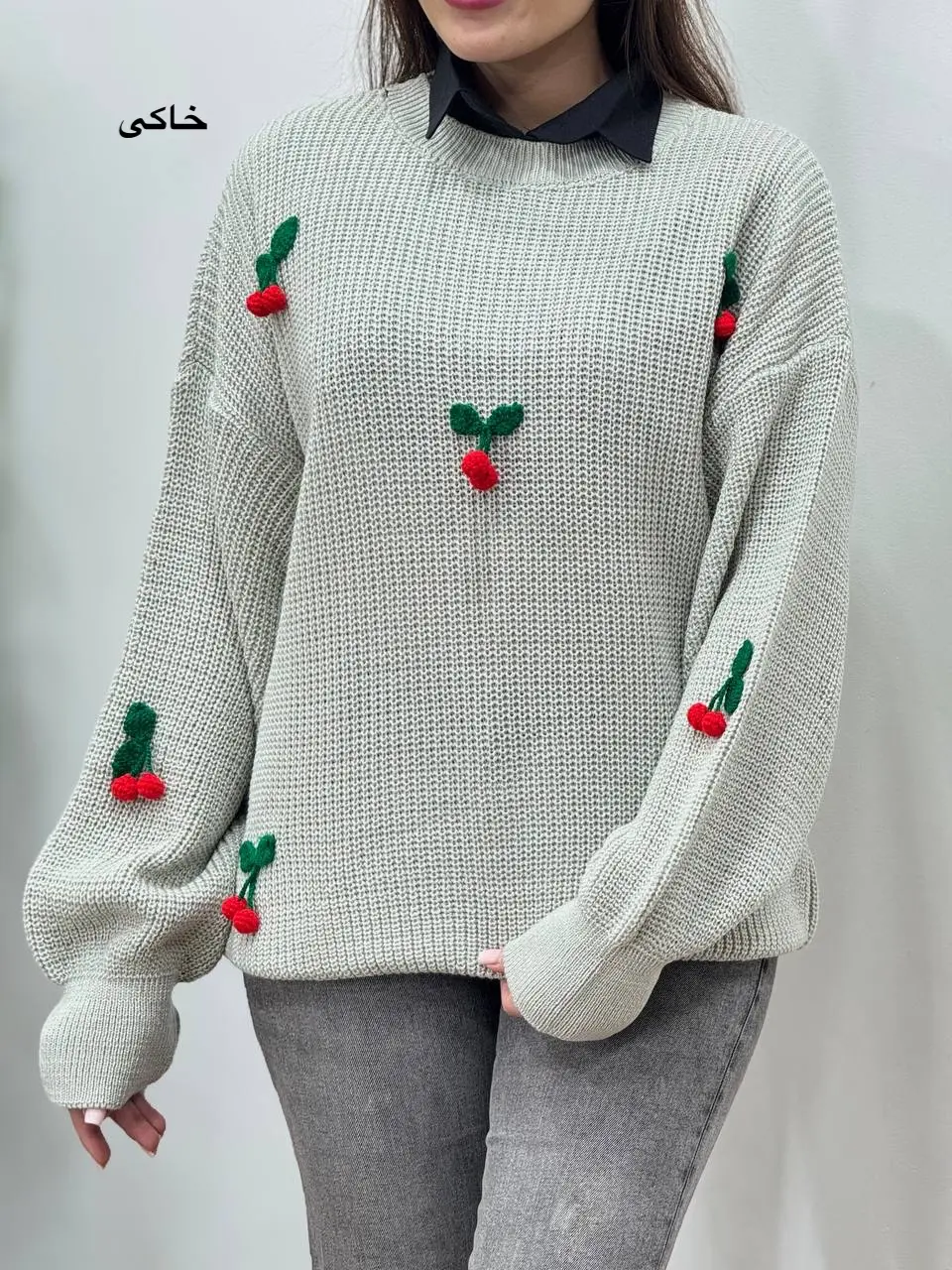 پلیور بافت آلبالو 2